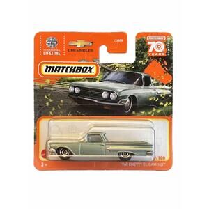 Matchbox 1960 Chevy El Camino 29/100 (Light Green) Short Card Pickup Truck